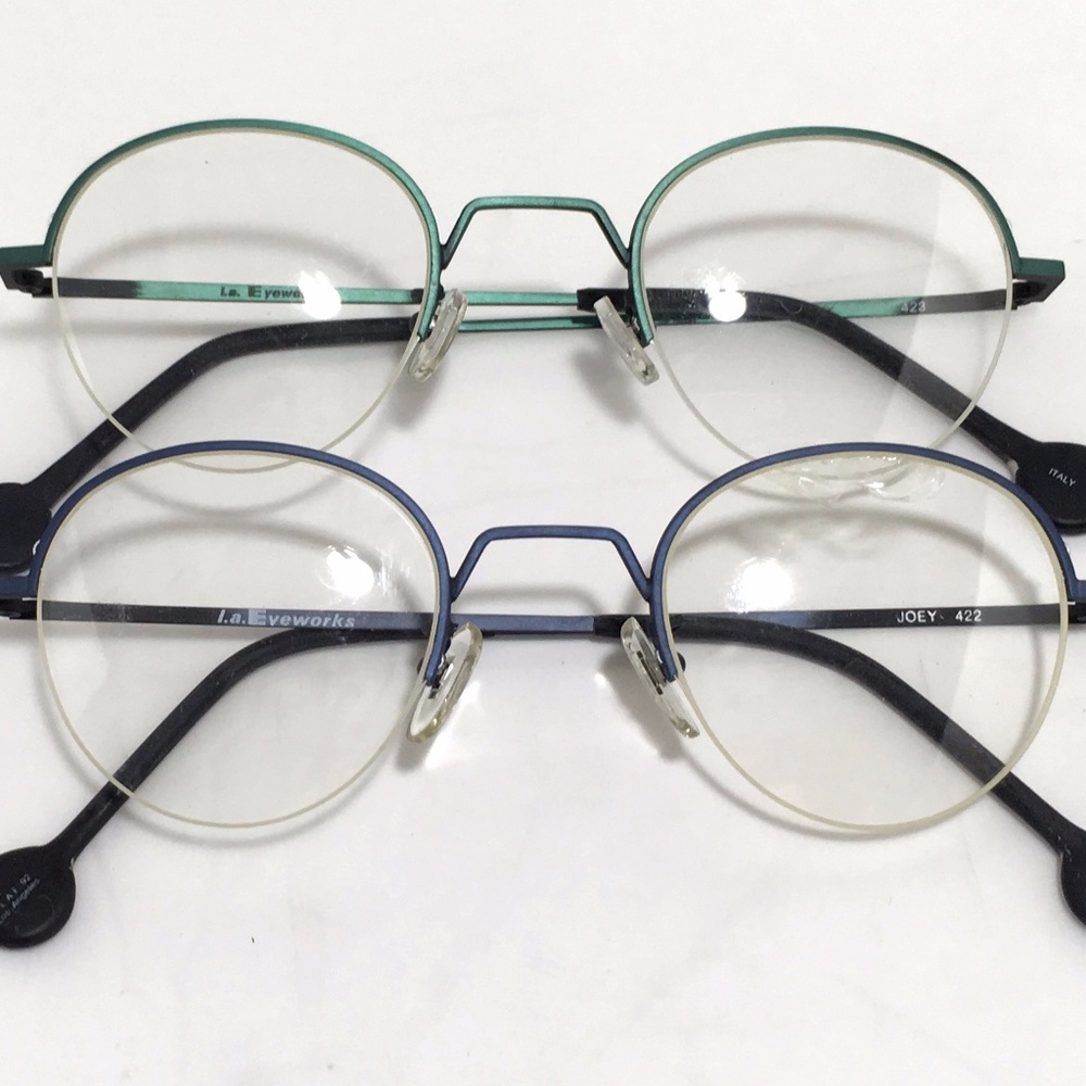 L.A. EYEWORKS GLASSES 2 OPTIONS NWOT